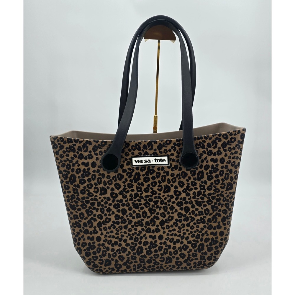 Versa Tote Jen & Co Leopard Print Tote Bag Mob Wife Y2K Maximalist